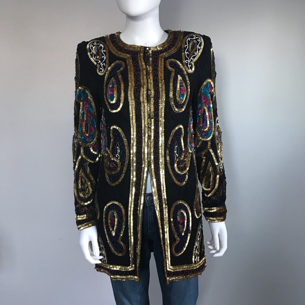 Vintage 1980’s Sequin Beaded Party Evening Jacket